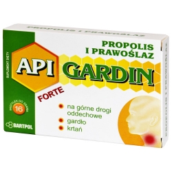 API GARDIN FORTE - pastylki do ssania Propolis i Prawoślaz - SUPLEMENT DIETY